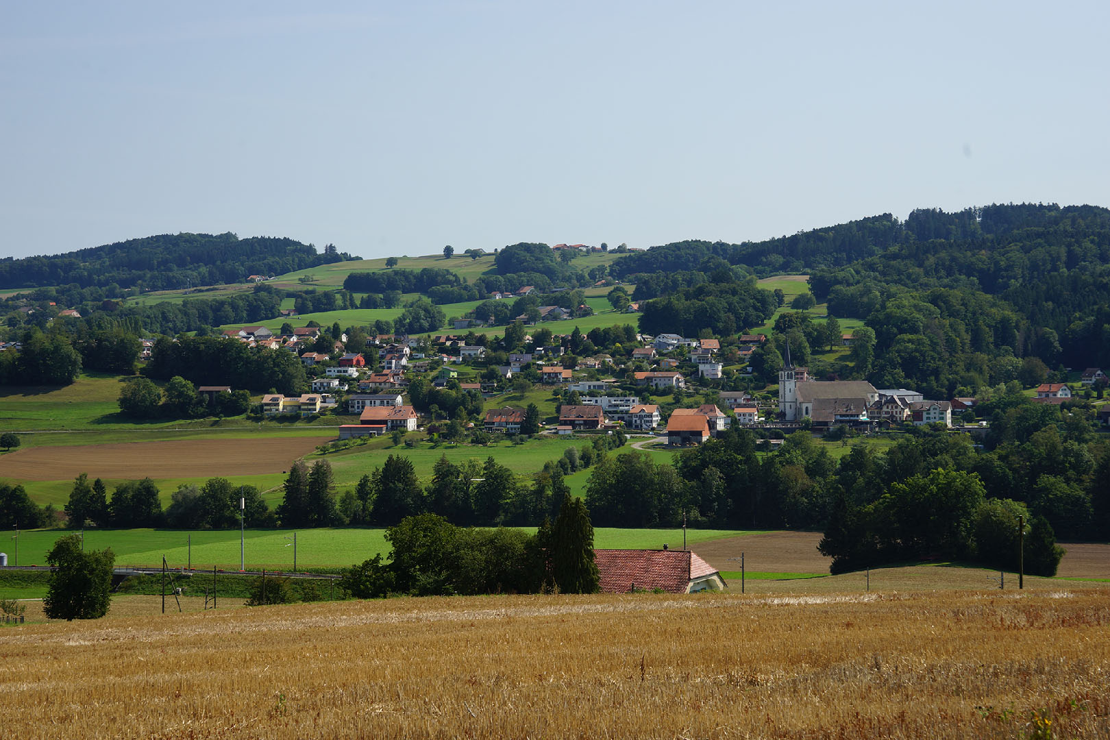 Ecublens, vue du village