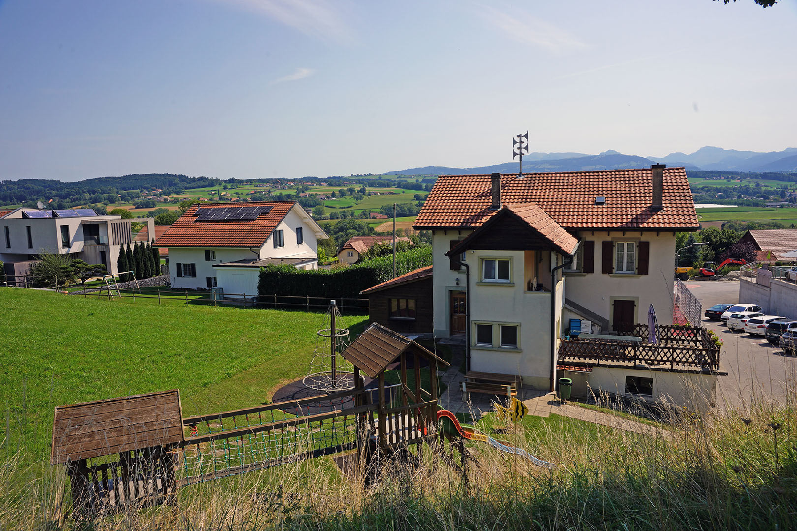 Auboranges, vue du village